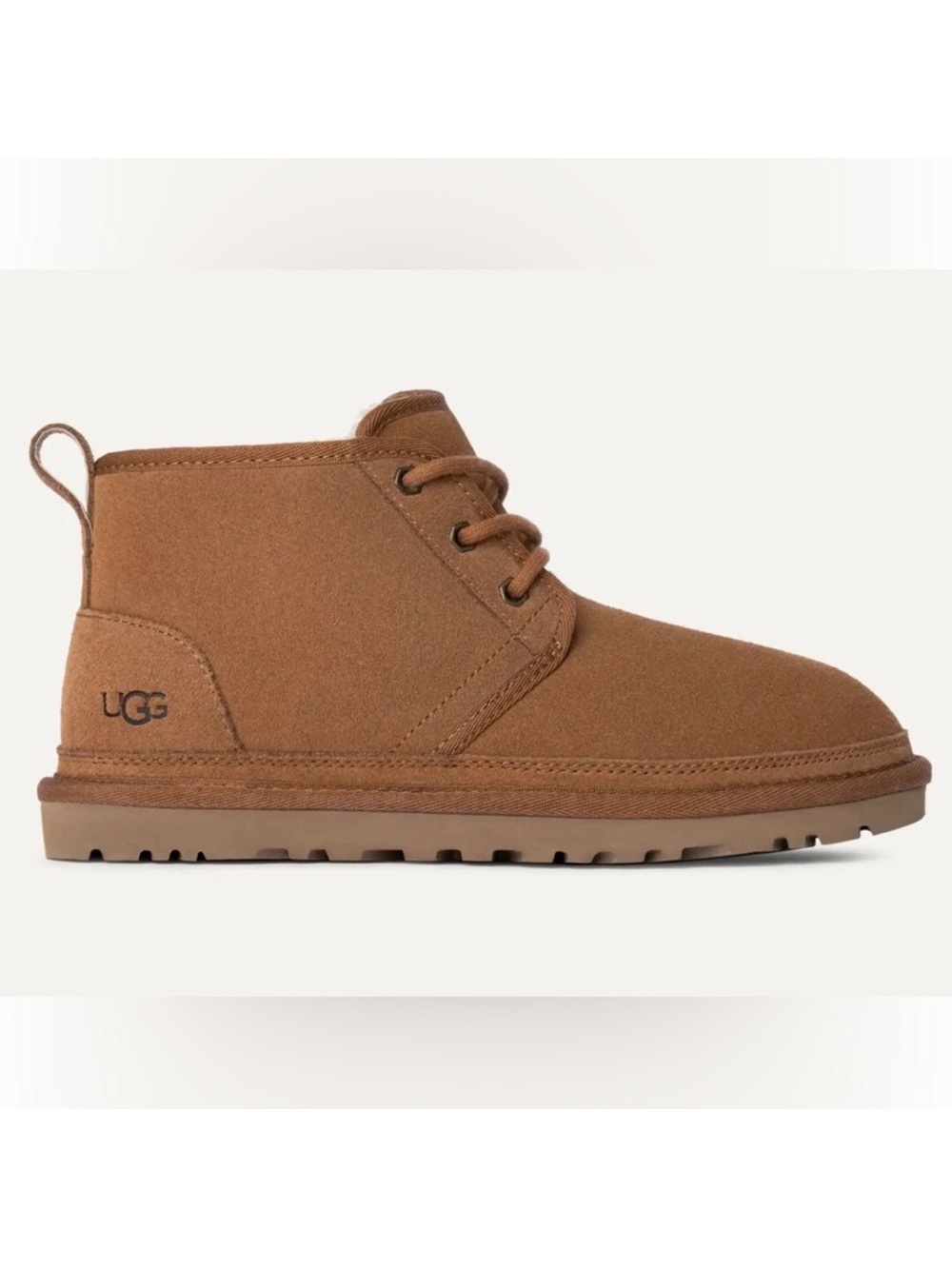 UGG Neumel Women's Chukka Suede Wool Lace Up Ankle Boot Chestnut Cushioned 5 36